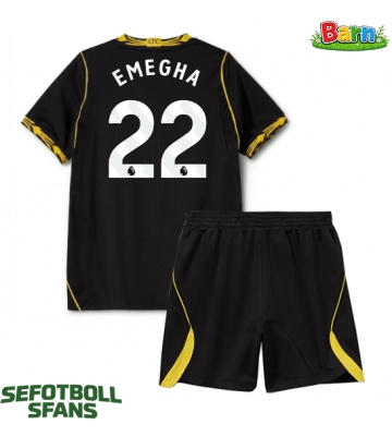 Chelsea Emmanuel Emegha #22 Bortaställ Barn 2026-27 Kortärmad (+ Korta byxor)
